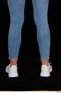 Vinna Reed blue jeans calf casual dressed white sneakers 0005.jpg
